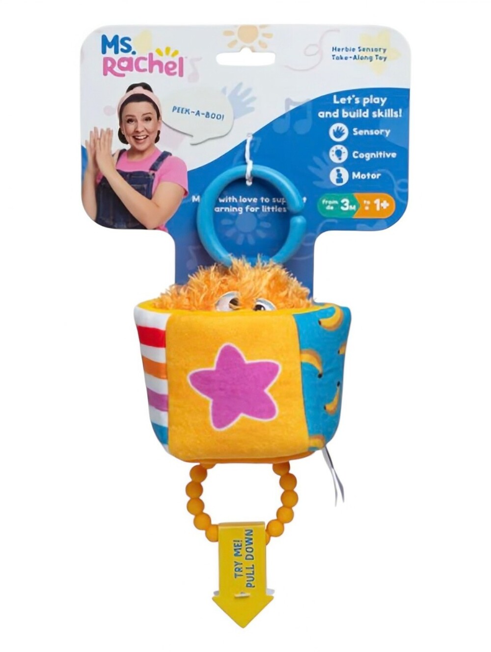 NEW Ms. Rachel Herbie Sensory Take-Along Toy